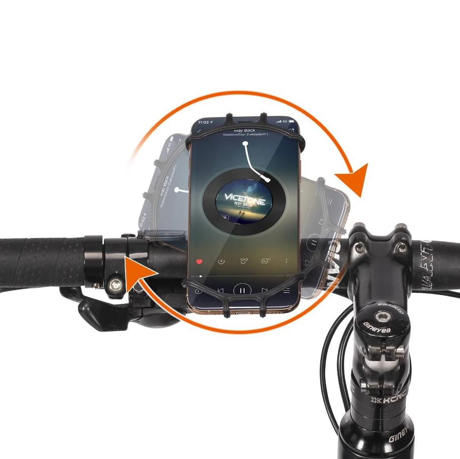 ROCKBROS soporte para el móvil con rotación 360 grados montado en el manillar de bicicleta