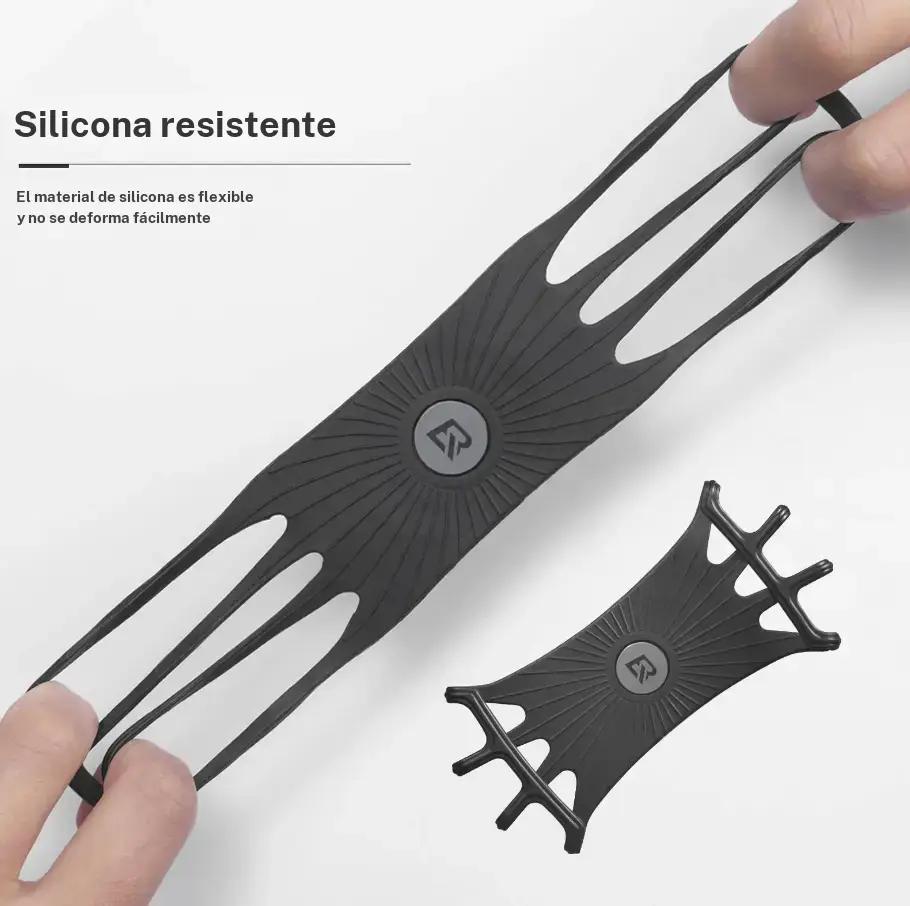 ROCKBROS soporte para el móvil de silicona flexible y resistente a la deformación