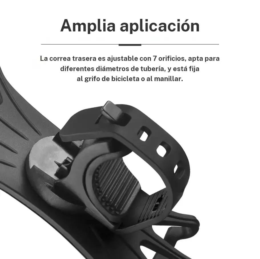 ROCKBROS soporte para el móvil con correa ajustable para manillar de bicicleta