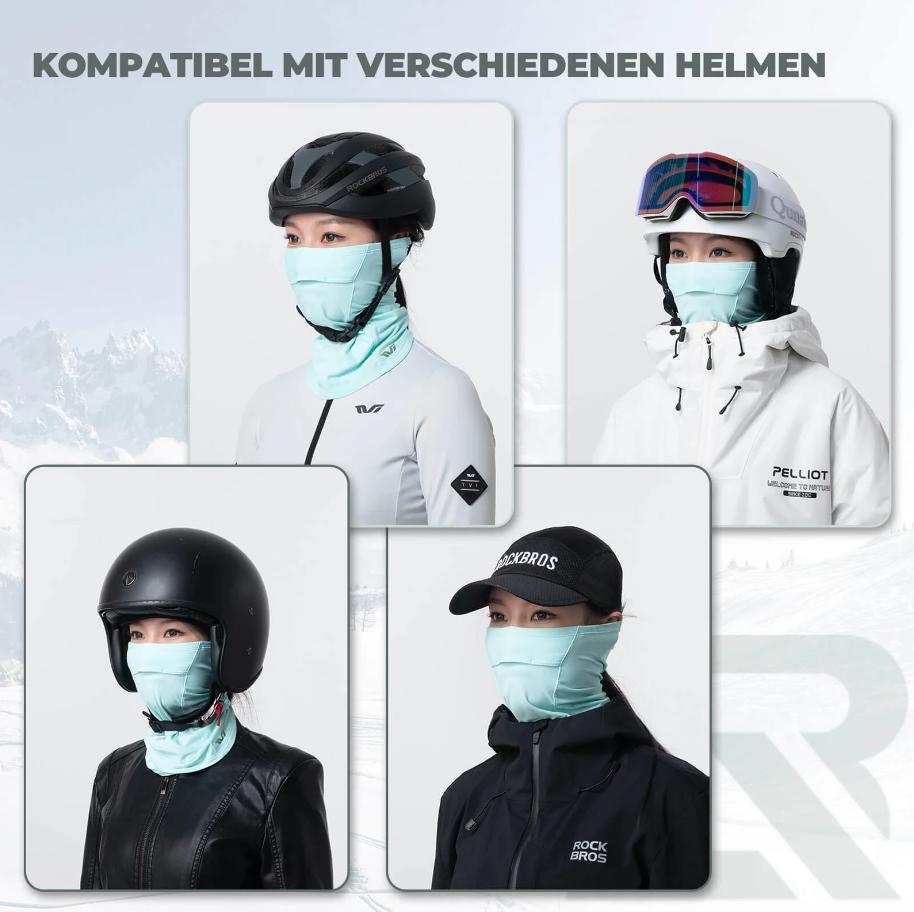 ROCKBROS gorro de invierno para mujer compatible con varios tipos de cascos usado por mujer