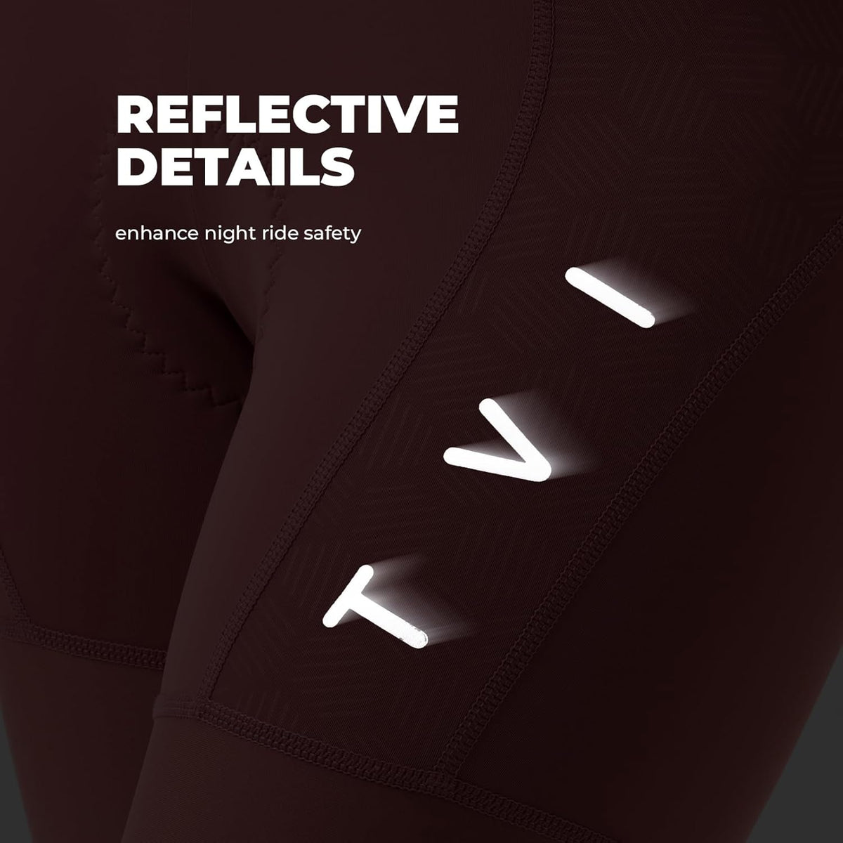ROCKBROS pantalón corto de ciclismo detalles reflectantes para mayor seguridad en paseos nocturnos
